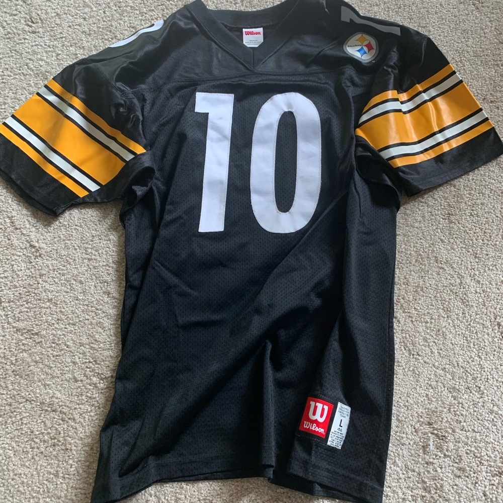 Pittsburgh Steelers vintage Wilson Kordell Stewart Jersey Size L 46